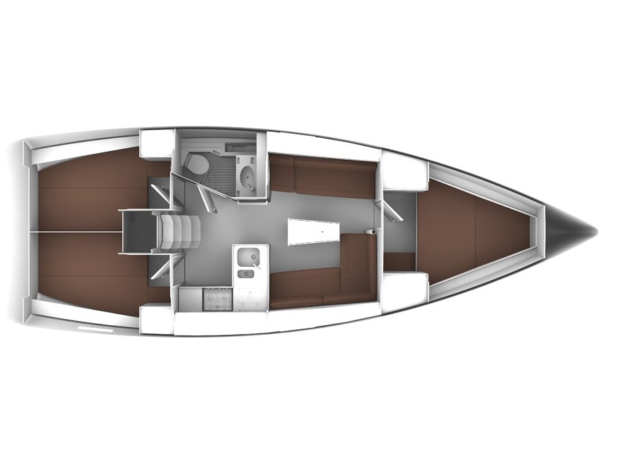 Bavaria Cruiser 37 plan/layout