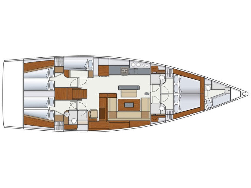 Hanse 575 plan/layout