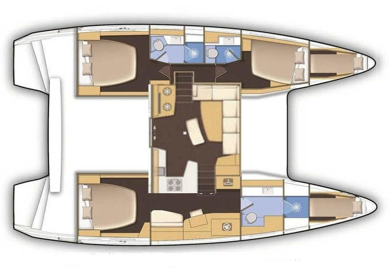 Lagoon 42 plan/layout