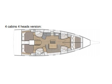 Oceanis 46.1 plan/layout