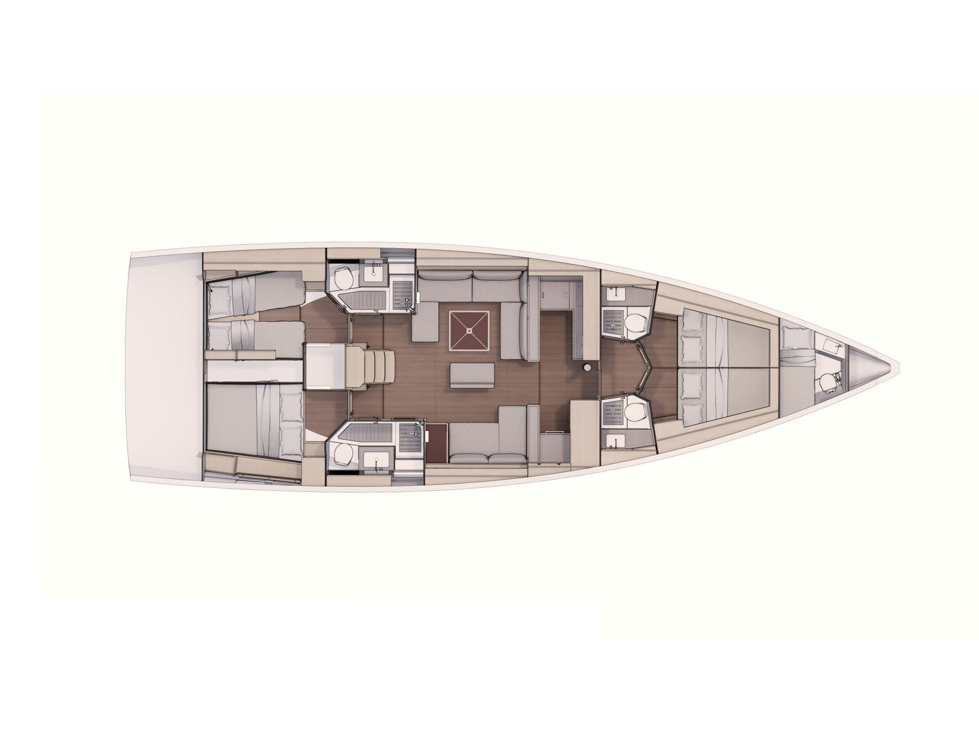 Dufour 530 plan/layout