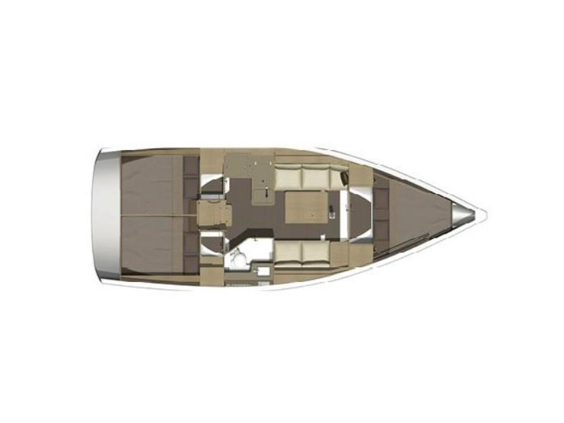 Dufour 350 Grand Large plan/layout