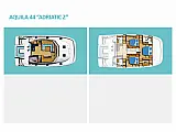 Aquila 44 Power catamaran - Layout image