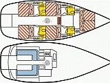 Dufour Atoll 6 - [Layout image]