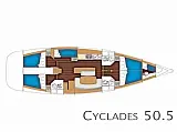 Cyclades 50.5 - [Layout image]