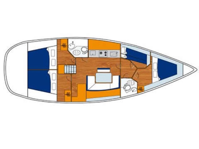 S/Y - Cyclades 43.4 - 4 Cabins - Built 2007