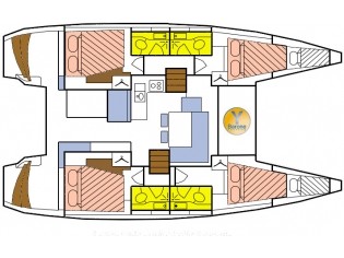 Cocktail  - Cabin U04 (RB) - Plan image - Seychelles, Eden Island Marina