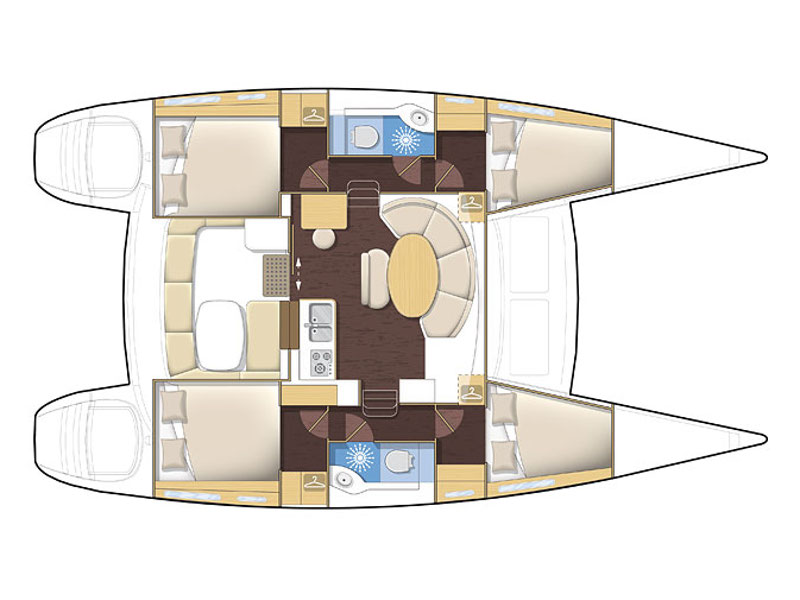 Plan image L380-19-P / Lagoon 380[G]