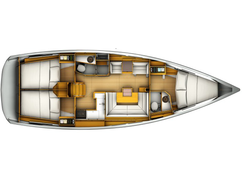 Plan image ath41902 / Sun Odyssey 419[G]