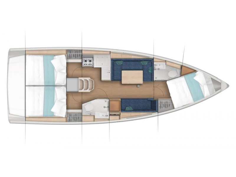 S/Y - Sun Odyssey 380 - 3 Cabins - Built 2022