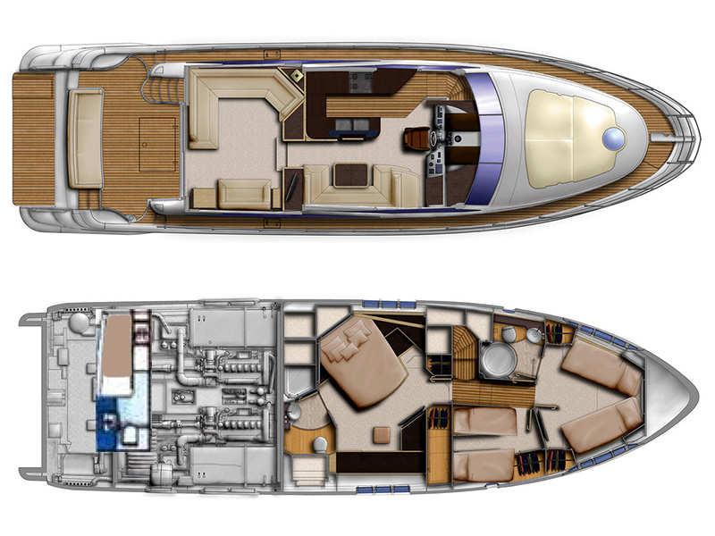 - Azimut 58 - 3 Cabins - Built 2010
