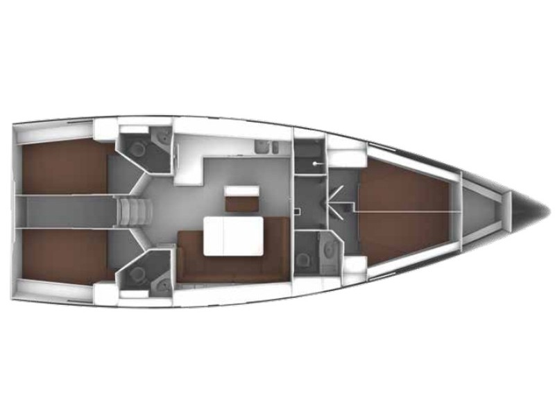 Bavaria Cruiser 46 Style plan/layout