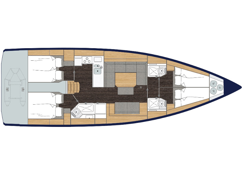 S/Y - Bavaria C45 - 4 Cabins - Built 2019