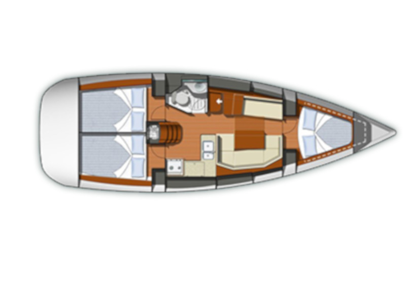 Sun Odyssey  - Dado - Plan image - Italy, Cannigione