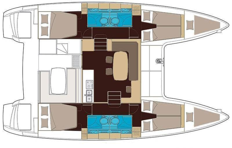 Catamaran - Lagoon 400 - 6 Cabins - Built 2011