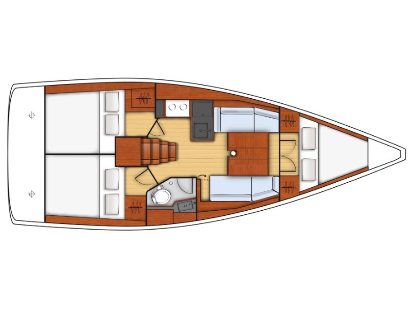 Beneteau  - Levante - Standard line - Plan image - Italy, Marina Portorosa