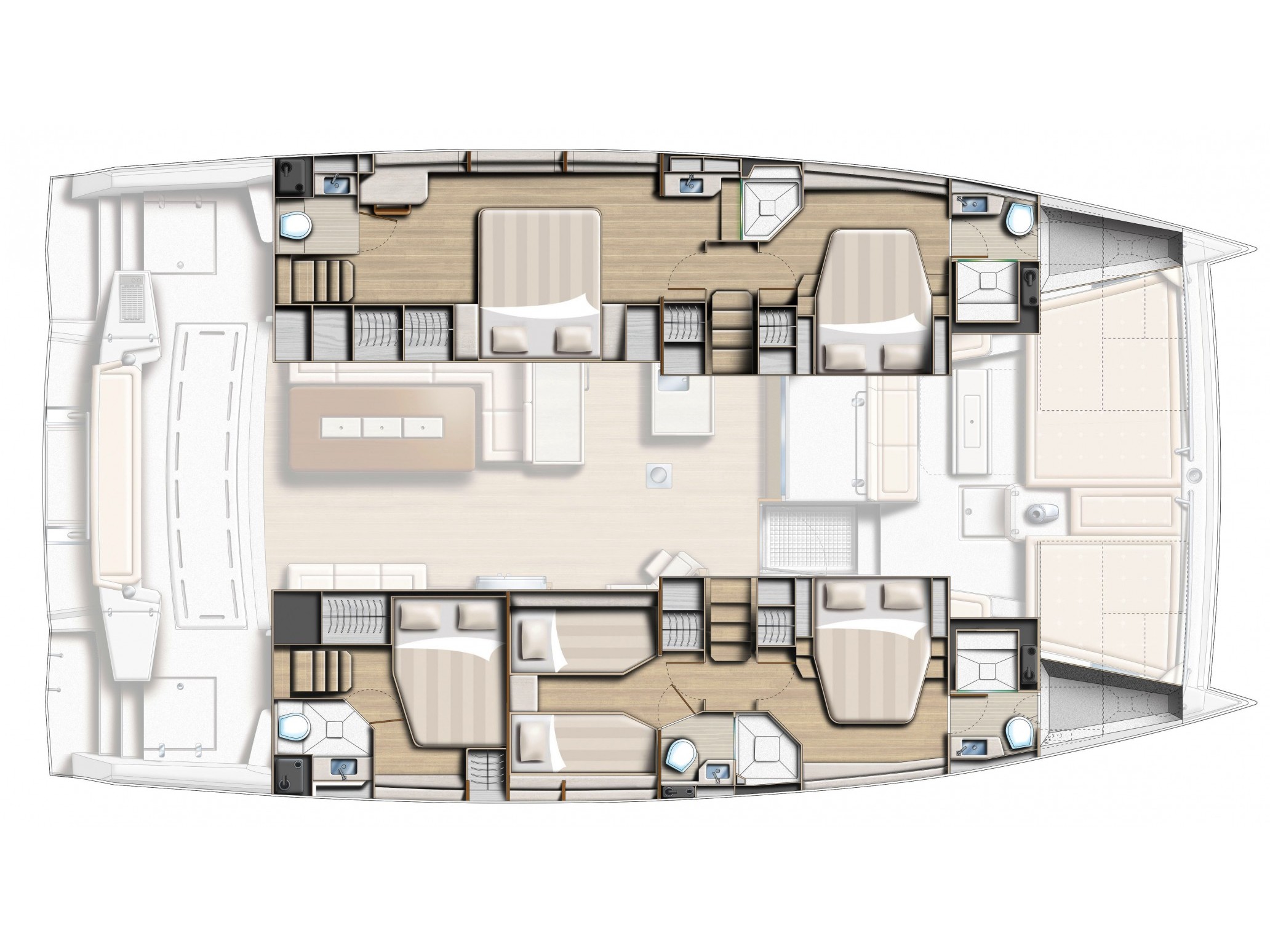 Catamaran - Bali 5.4 - 4 Cabins - Built 2020