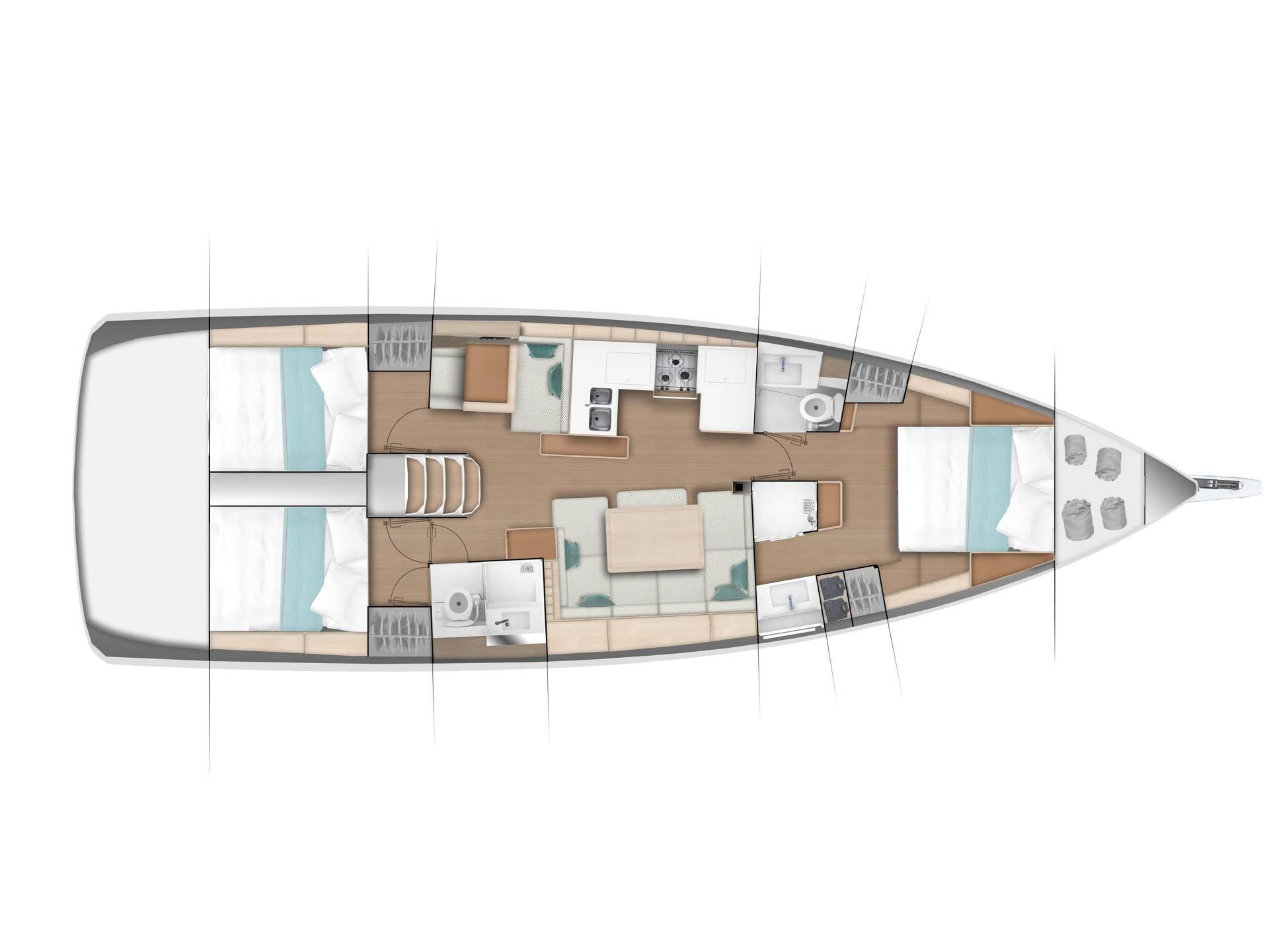 S/Y - Sun Odyssey 490 - 3 Cabins - Built 2020