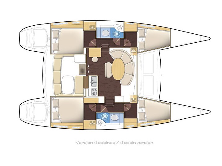 Plan image Lady Dom / Lagoon 400 S2[G]