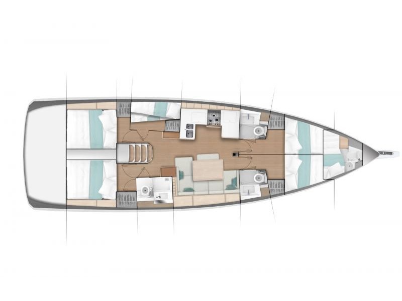 S/Y - Sun Odyssey 490 - 5 Cabins - Built 2021