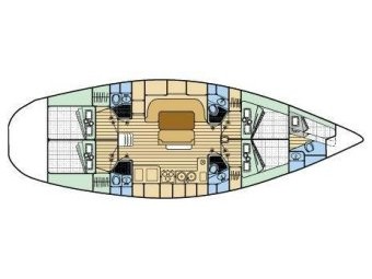 S/Y - Oceanis 510 - 5 Cabins - Built 1995