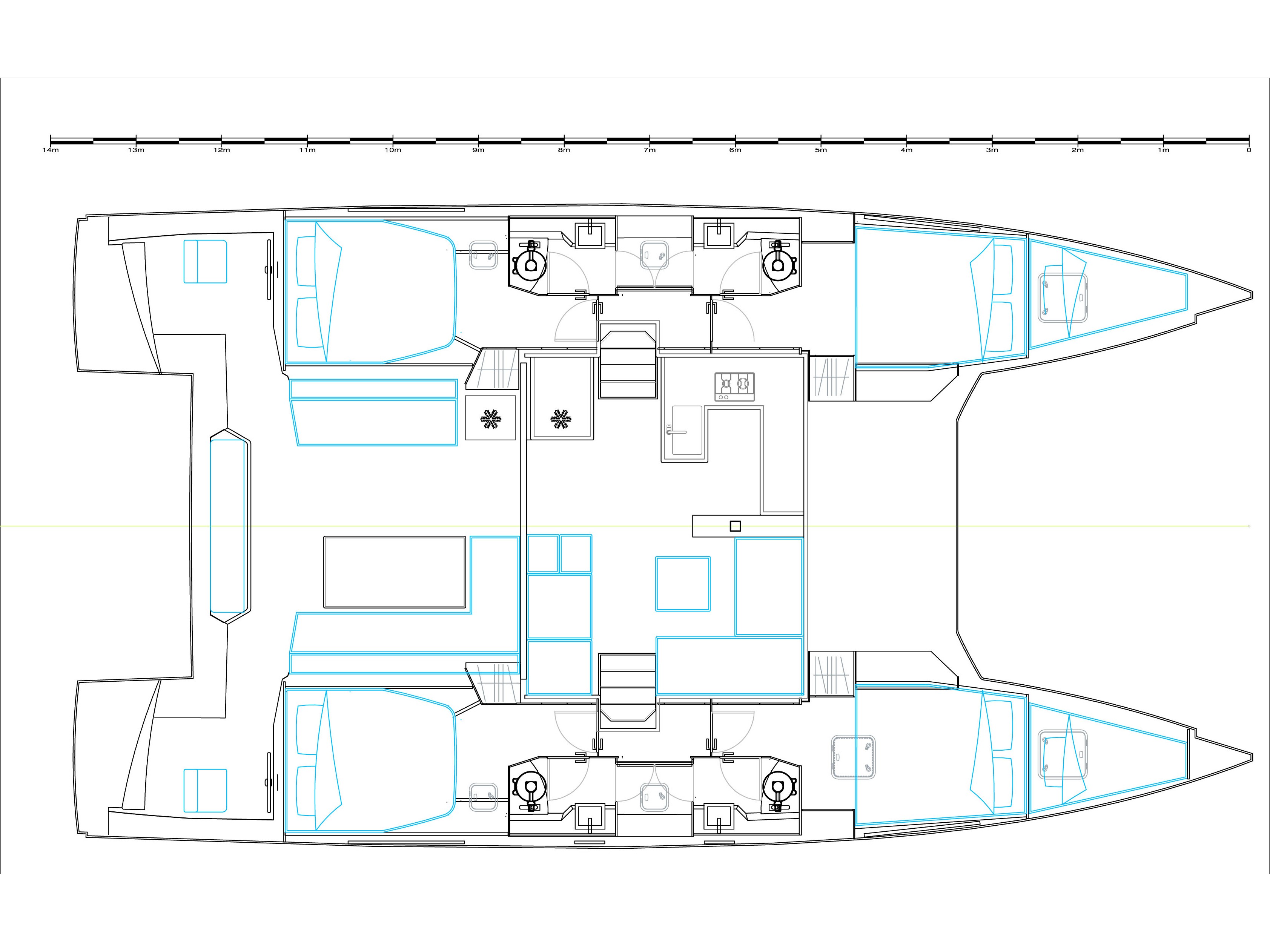 Plan image Aelia / Nautitech 46 Fly[G]