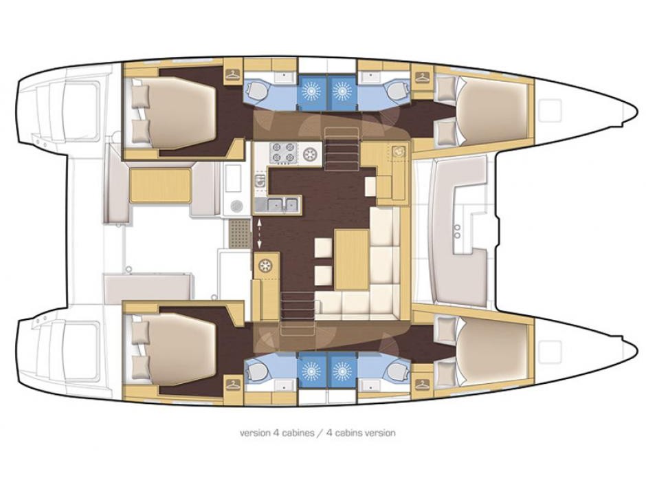 Catamaran - Lagoon 450 Fly - 4 Cabins - Built 2017