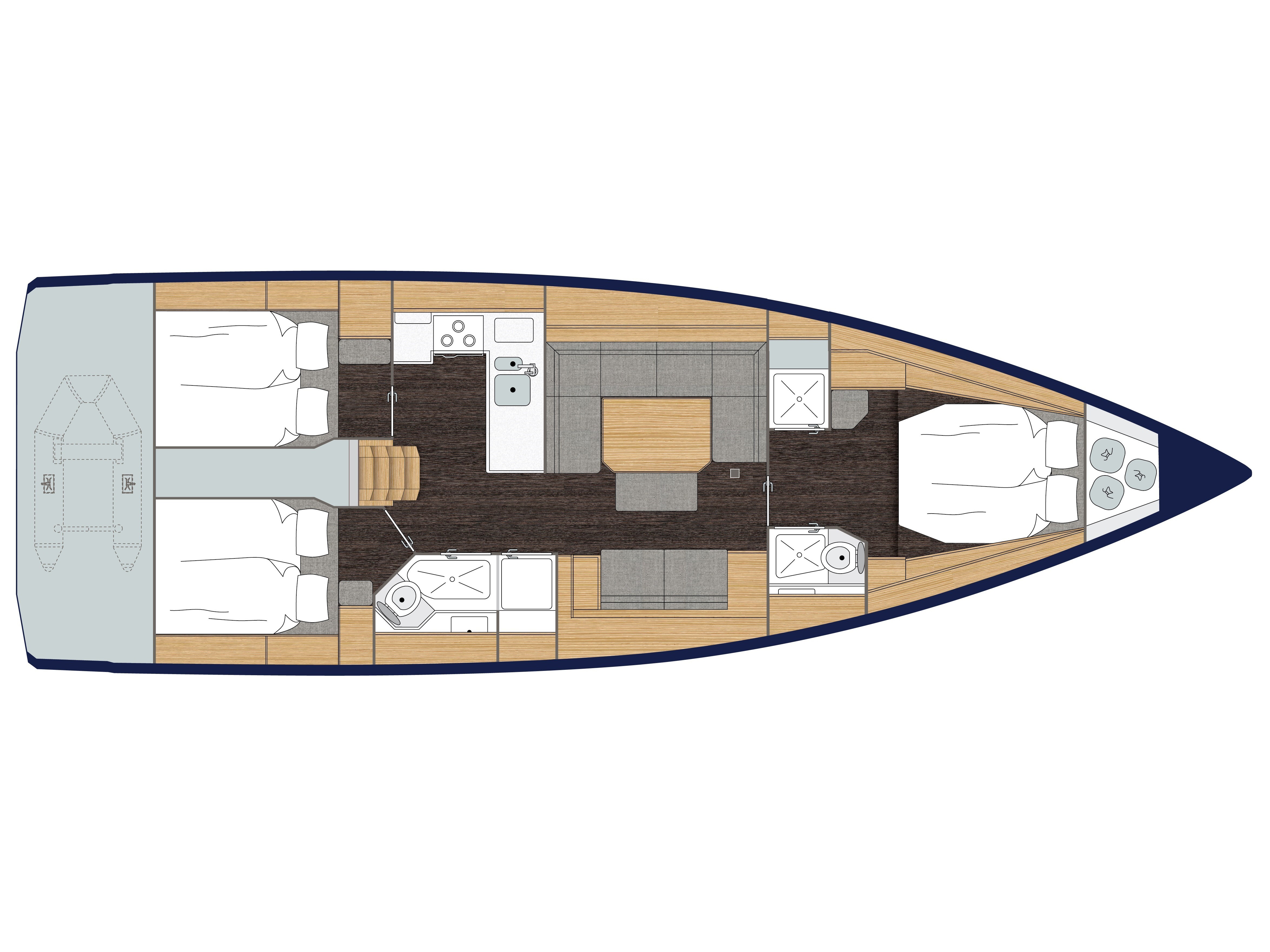 S/Y - Bavaria C45 Style - 3 Cabins - Built 2019