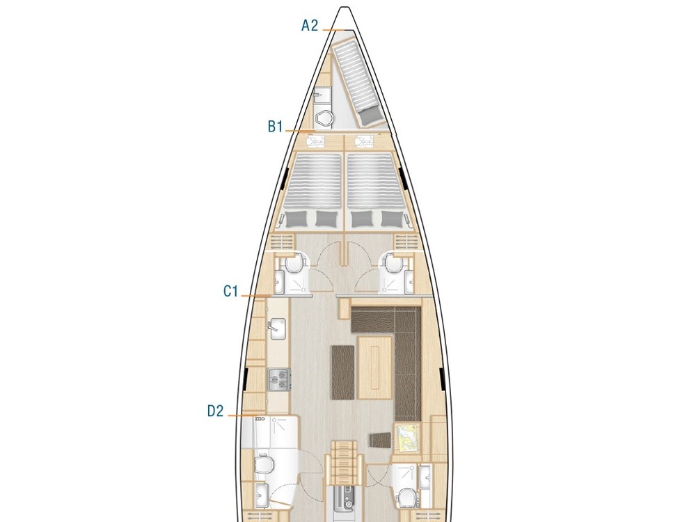 S/Y - Hanse 508 - 5 Cabins - Built 2020