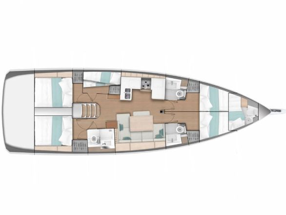 S/Y - Sun Odyssey 490 - 6 Cabins - Built 2020