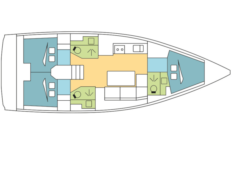 Plan image Blue Dream / Dufour 390 Grand Large[G]