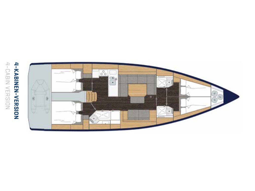S/Y - Bavaria C45 - 4 Cabins - Built 2018