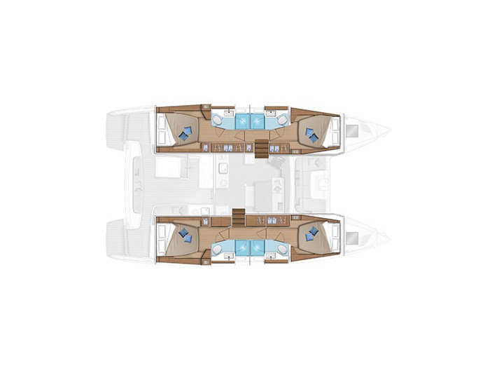 Catamaran - Lagoon 46 - 6 Cabins - Built 2021