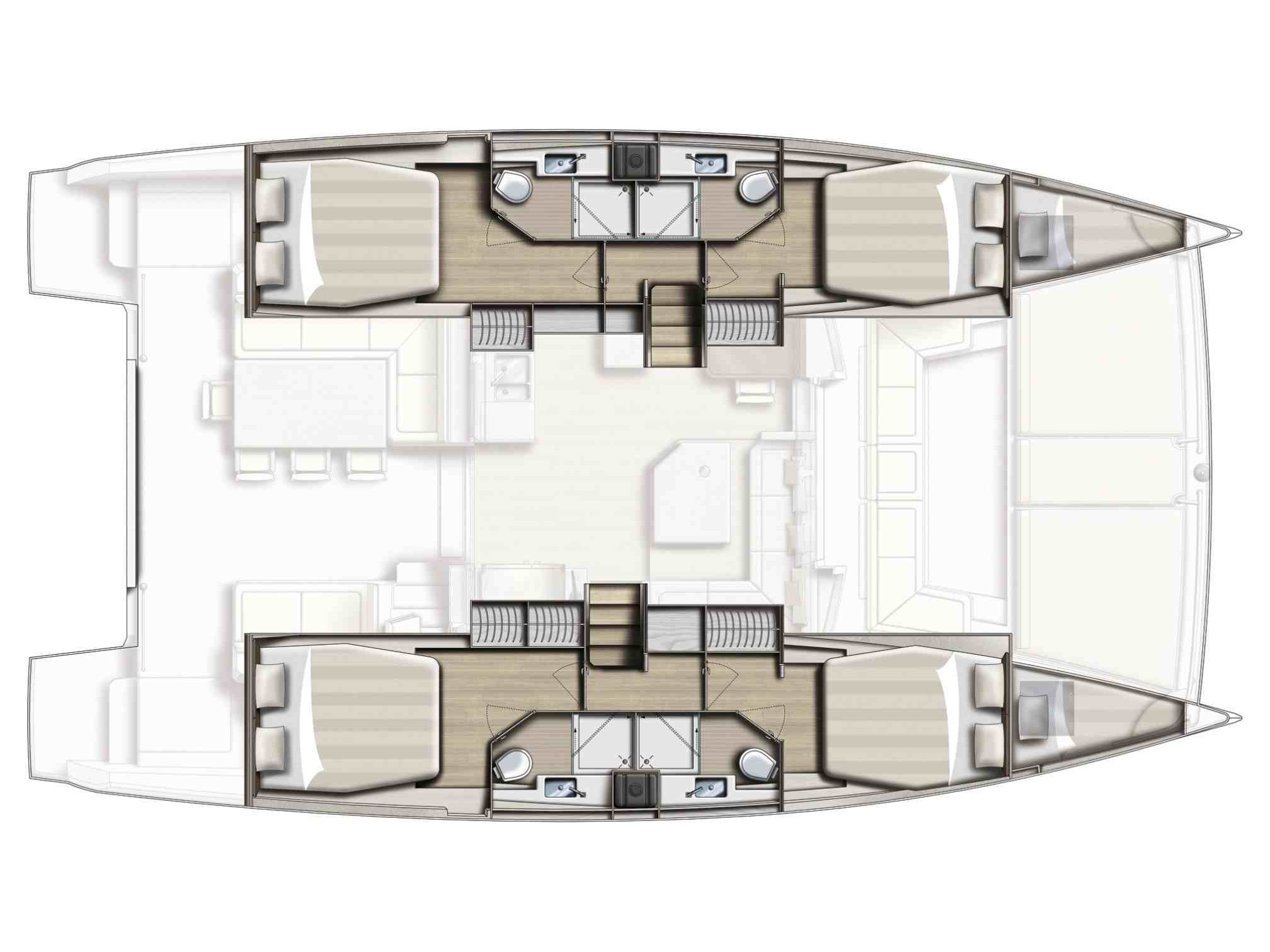 Catamaran - Bali 4.0 - 6 Cabins - Built 2017