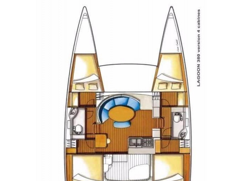 Catamaran - Lagoon 380 S2 - 4 Cabins - Built 2015