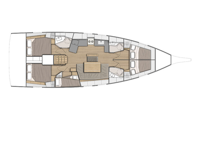 S/Y - Oceanis 46.1 - 5 Cabins - Built 2020