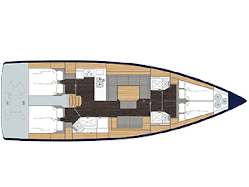 S/Y - Bavaria C45 - 4 Cabins - Built 2019