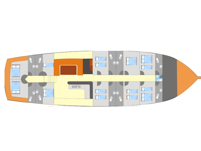 - Gulet - 9 Cabins - Built 1992