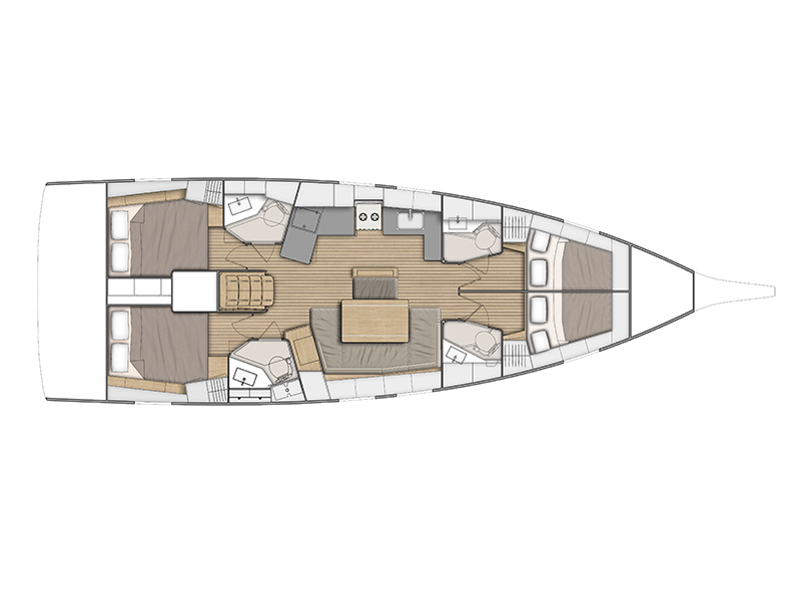 Plan image Beautiful Helen / Oceanis 46.1[G]