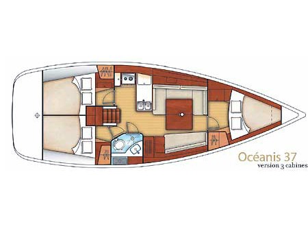 S/Y - Oceanis 37 - 3 Cabins - Built 2013