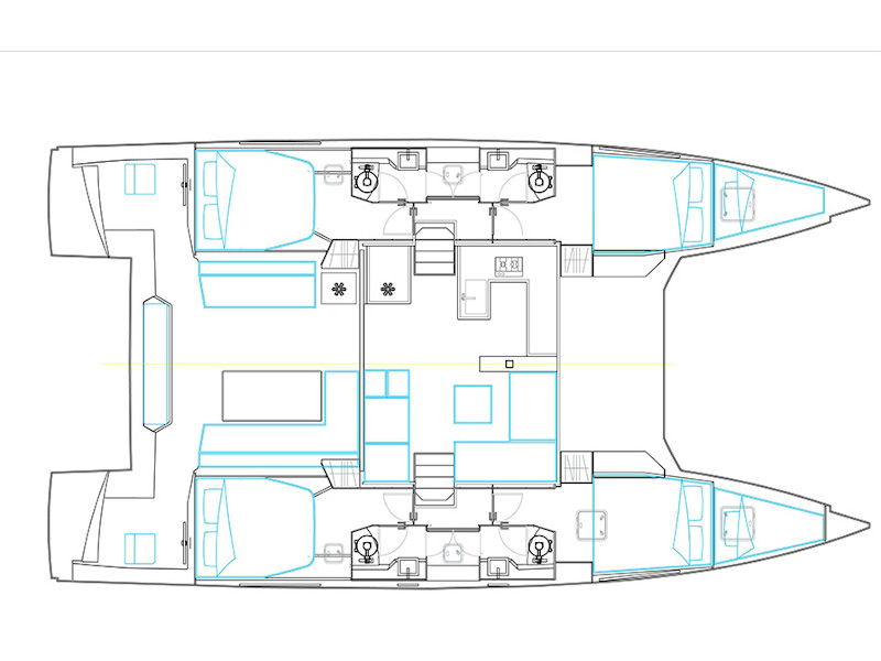 Catamaran - Nautitech 46 Fly - 4 Cabins - Built 2019