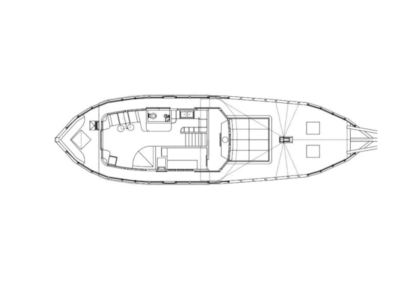 - Motor sailer - 2 Cabins - Built 1944