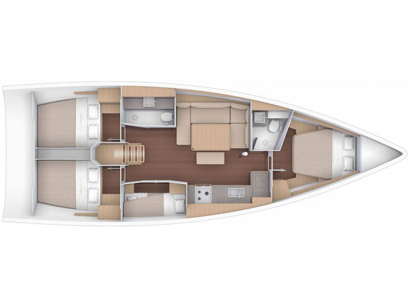 Plan image Blue Moon 1 / Dufour 430[G]