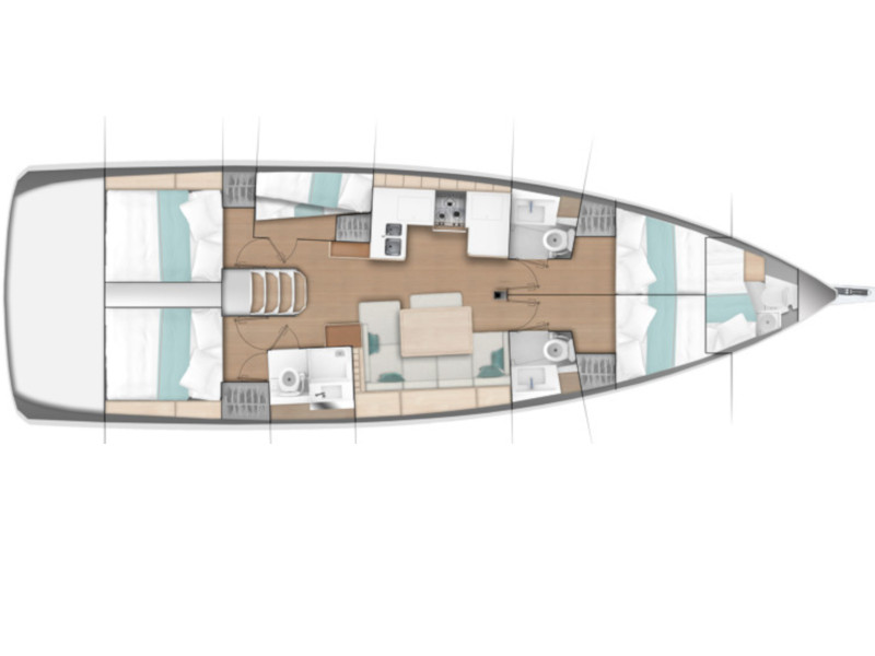 S/Y - Sun Odyssey 490 - 5 Cabins - Built 2019