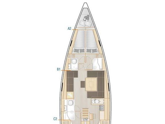 S/Y - Hanse 458 - 4 Cabins - Built 2019