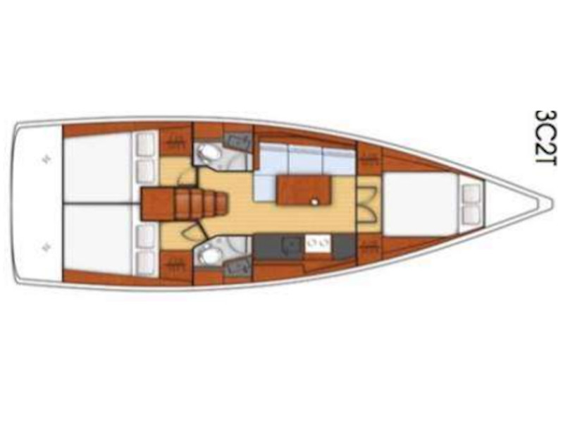 Beneteau  - Dani - Plan image - Italy, Cannigione