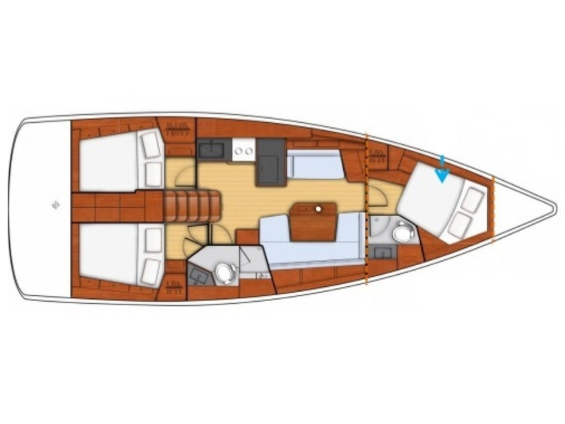 Plan image KOS 41.4 / Oceanis 41.1[G]