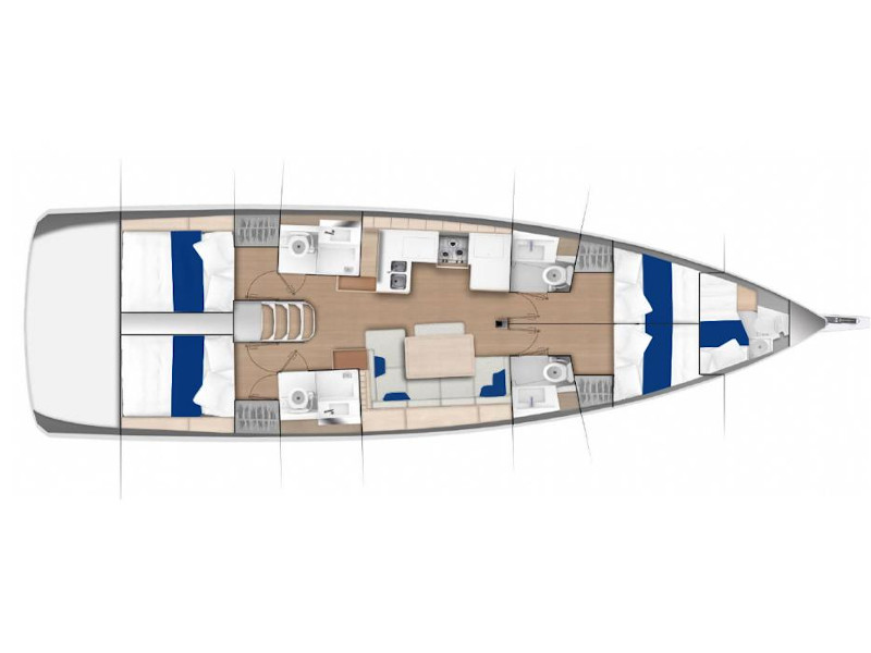 S/Y - Sun Odyssey 490 - 5 Cabins - Built 2020