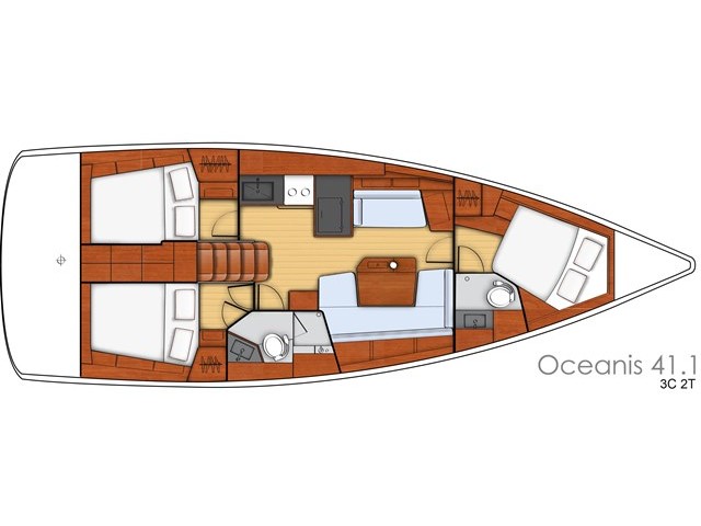 S/Y - Oceanis 41.1 - 3 Cabins - Built 2020