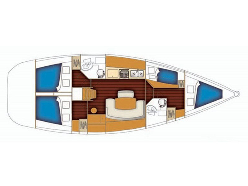 Beneteau  - Orion II - Plan image - Griechenland, Port of Volos